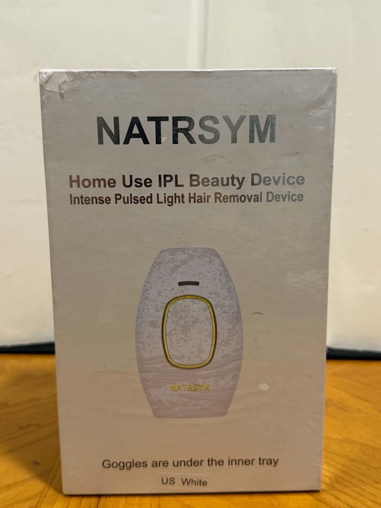 NATRSYM IPL Hair Removal Device Home Use Intense Pulsed Light System White