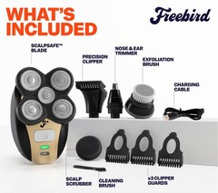 Freebird Flexseries Electric – Rechargeable Wet/Dry Skull Bald