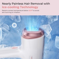 Laser Hair Removal Device for Men Women, Safe, Painless, Home Use