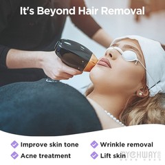 2 in 1 Painless 1064/532/1320nm Diode Laser Hair Removal Skin Rejuvenation 15.6′