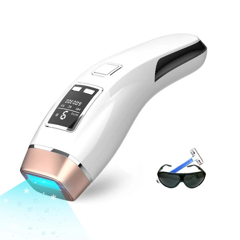 IPL Hair Removal Device 4in1 Ice Cooling 999000 Flashes 9 Levels LCD