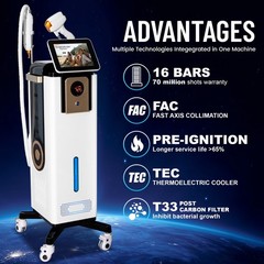 2IN1 4000W Diode Pico Laser Ice Painless Hair & Tattoo Removal Salon Machine