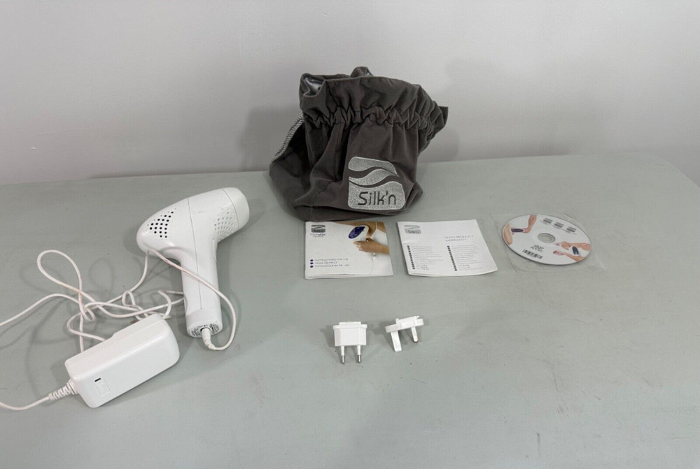 Hair Removal Device Silk’n Flash Go Pro Touch and Glide HPL Technology w/ DVD
