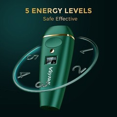 VEYFUN Depilator Hair Removal for Women with 5 Intensity Levels, 2 Flash Modes