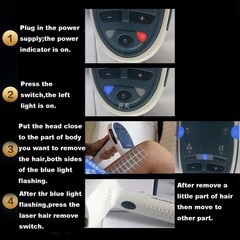 Laser IPL Permanent Hair Removal Machine Face Body Skin Painless Epilator ABS