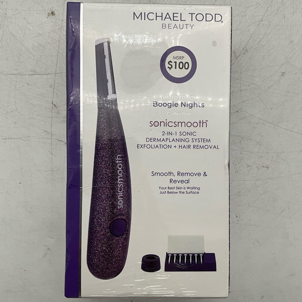 Michael Todd Beauty Sonicsmooth Dermaplaning Hair Removal system 2in1 New Sealed