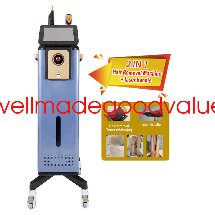 2 in 1 755/808/1064nm Diode Laser Skin Rejuvenation Hair Removal Machine 1200W