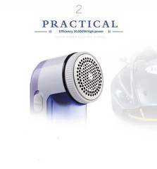 Portable Electric Lint Remover Fabric Shaver Clothes Fuzz Bobble Remover Blue