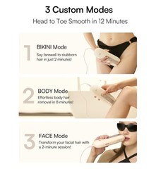 INIA Fond Unisex Laser Hair Removal Device For Face, Body, Armpits & Legs D-1198