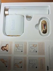 BoSidin IPL Hair Removal Device CE White/Gold w/ Attachments, Sunglasses