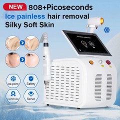 2024 Professional Portable Laser Hair Removal Tattoo Removal Machine 2 in1