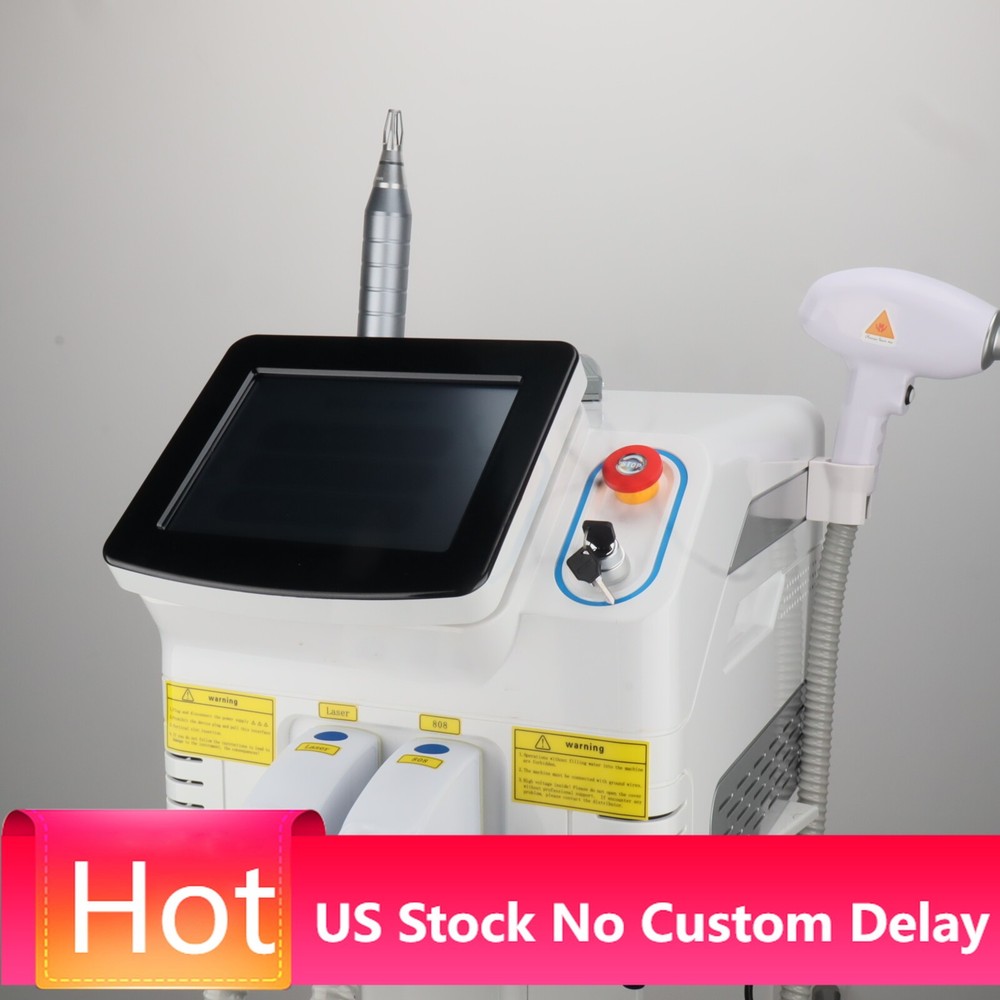755 808 1064nm Diode Laser Hair Removal Picosecond Nd Yag Laser Tattoo Removal