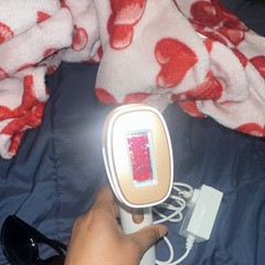 IPL Hair Removal Device Corded Electric w/ Power Adapter, Sunglasses White/Rose