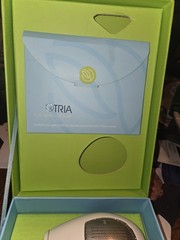 Tria Laser Hair Removal Device White Green Corded Electric w/ Charger