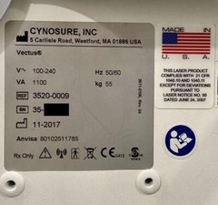 Cynosure (Palomar) Vectus- Laser Hair Removal