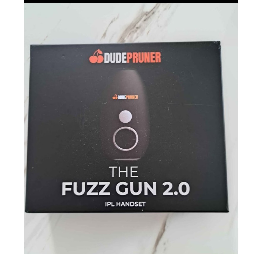 DudePruner The Fuzz Gun 2.0 IPL Hair Removal Device Black Ice Cooling 999999
