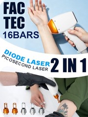 2IN1 4000W Diode Pico Laser Ice Painless Hair & Tattoo Removal Salon Machine