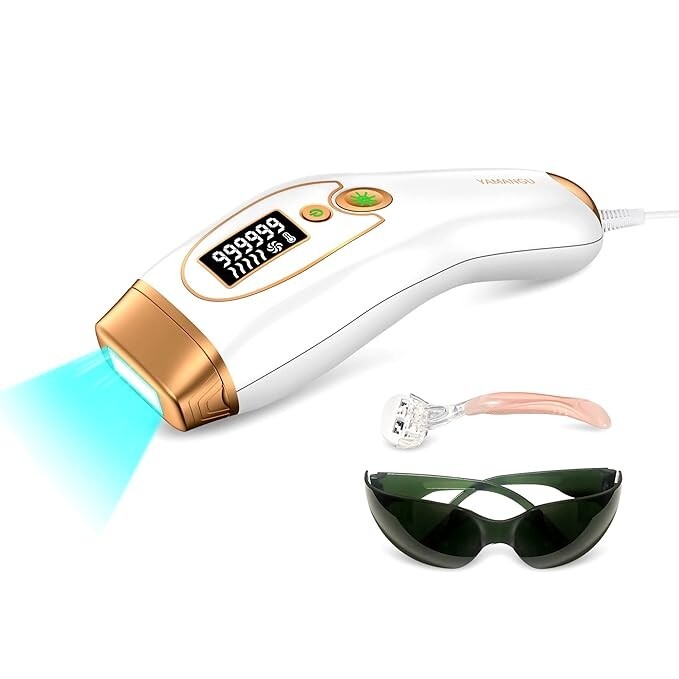 Yamangu Painless Hair Removal Device for Women & Men Whole Body (White)