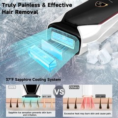 JOVS Laser Hair Removal, 37°F Painless Hair Removal Device with Sapphire Ice-…