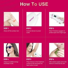 IPL Hair Removal for Women and Men Permanent Painless Laser White