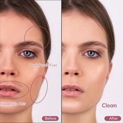 PELCAS Electric Dermaplaning Tool for Face with LED Light, mini, Rose Pink