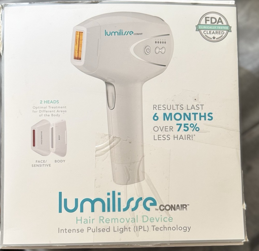 Conair Lumilisse IPL Technology, Whole Body Hair Removal Device~slight Box Rip