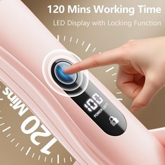 Hair Removal Epilators Bikini Trimmer for Women, Painless Waterproof Pink