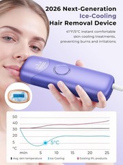 Ubroo 2026 Laser Hair Removal with 5℃ Ice Cooling, Hand-Held Shaving Device IPL
