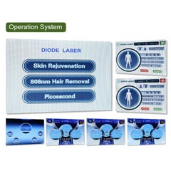 Diode Laser Hair Removal 755 808 1064 Painless Hair Removal Device 110V