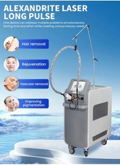 755/1064nm Alexandrite Long-Pulse Fiber Semiconductor Laser Hair Removal Machine