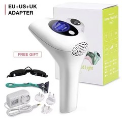 Laser IPL Hair Removal Device 900000 Flashes LCD Display 8 Settings White