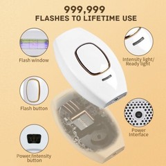 IPL Hair Removal Device for Women & Men – Lasting Hair Regrowth Reduction