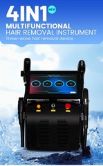 4-In1 IPL Diode Laser Hair Removal Pico Nd Yag Picosecond Tattoo Removal Machine
