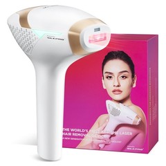 DermRays Laser Hair Removal for Women and Men, V4S Skin Tone 21J, White