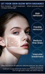 4-In1 IPL Diode Laser Hair Removal Pico Nd Yag Picosecond Tattoo Removal Machine