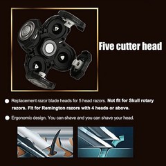 Tookie 5 Head Shaver Heads 2Pcs Shaver Blade Heads Shaver Replacement For