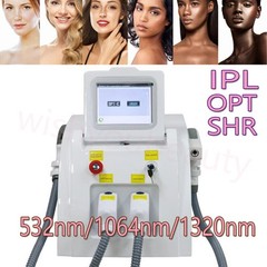 Professtional OPT SHR IPL Hair Removal ND YAG Laser Tattoo Remove Spa Machine