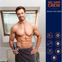 No Hair Crew Intimate/Private At Home Hair Removal Cream for Assorted Sizes