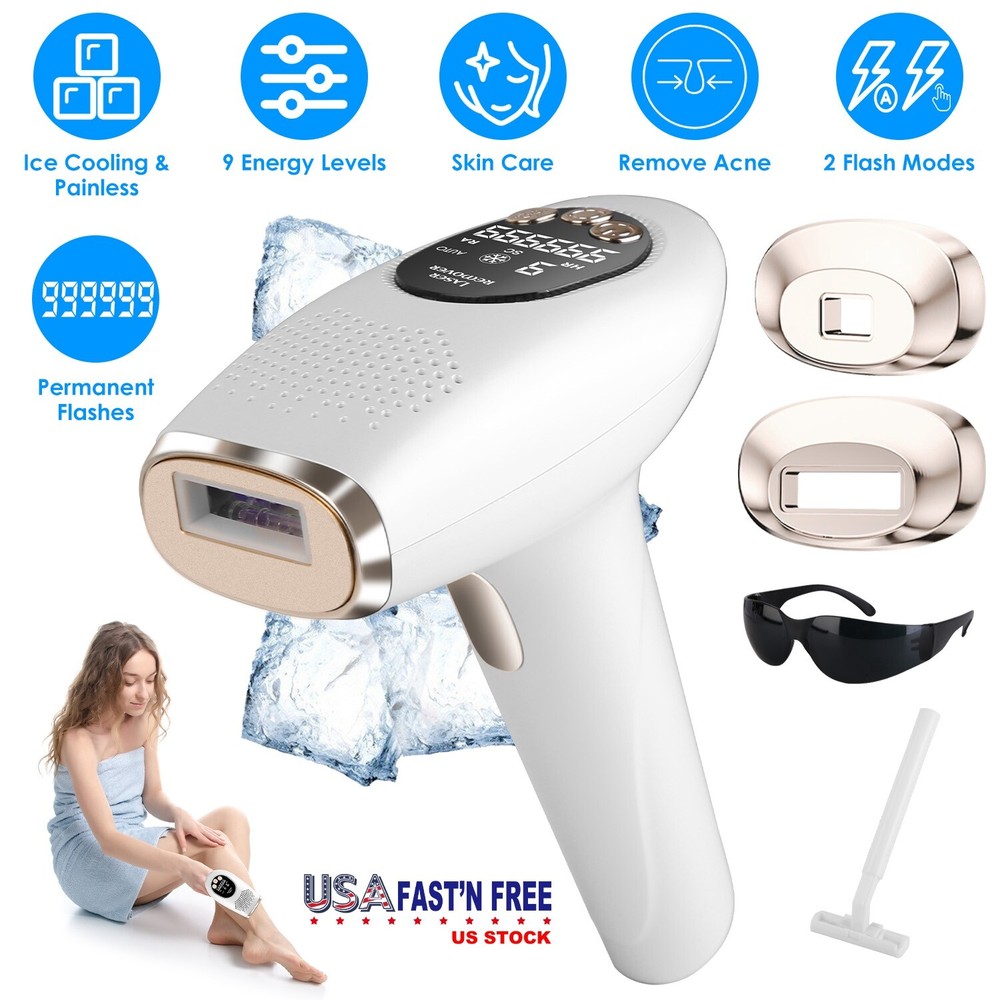 Ice Cooling Laser Hair Removal Permanent At-Home Hair Removal for Armpits Legs