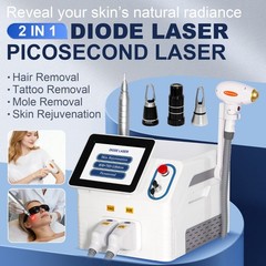 Professional 2 IN 1 Pico Laser Tattoo & Hair Removal Skin Rejuvenation Device