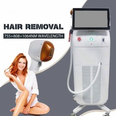 Painless Titanium Laser HAIR REMOVAL Skin Rejuvenation SALON Machine Whitening