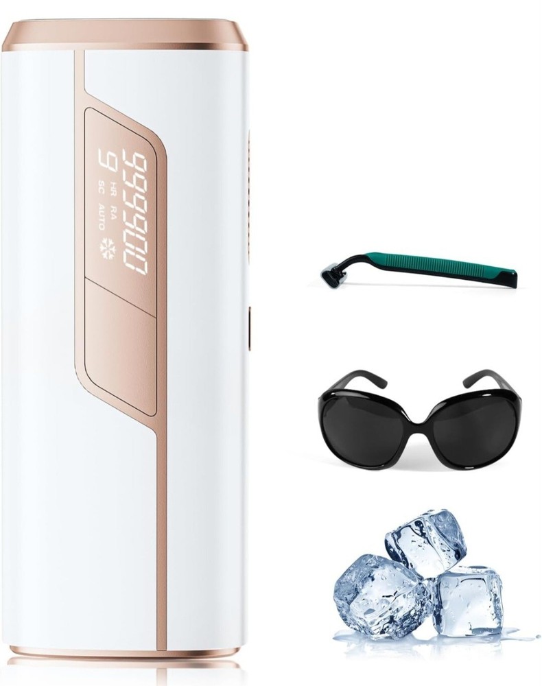 IPL Permanent Hair Removal Device 999,999 Flashes Ice Cooling Women Men