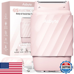 Asbyte 4-In-1 Electric Razor For Women Bikini Trimmer Facial Hair Remover