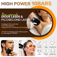 2 in 1 LCD Touch Handle Diode Laser Hair Removal & Pico Tattoo Removal Machine