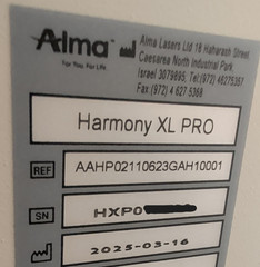 2025 Alma Harmony XL PRO w/ ClearLift, DyeVL And SHR Pro