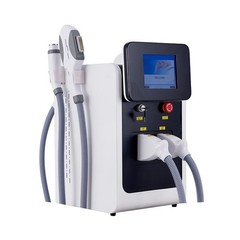 3-in-1 OPT beauty device, laser hair removal, tattoo removal, skin rejuvenation.