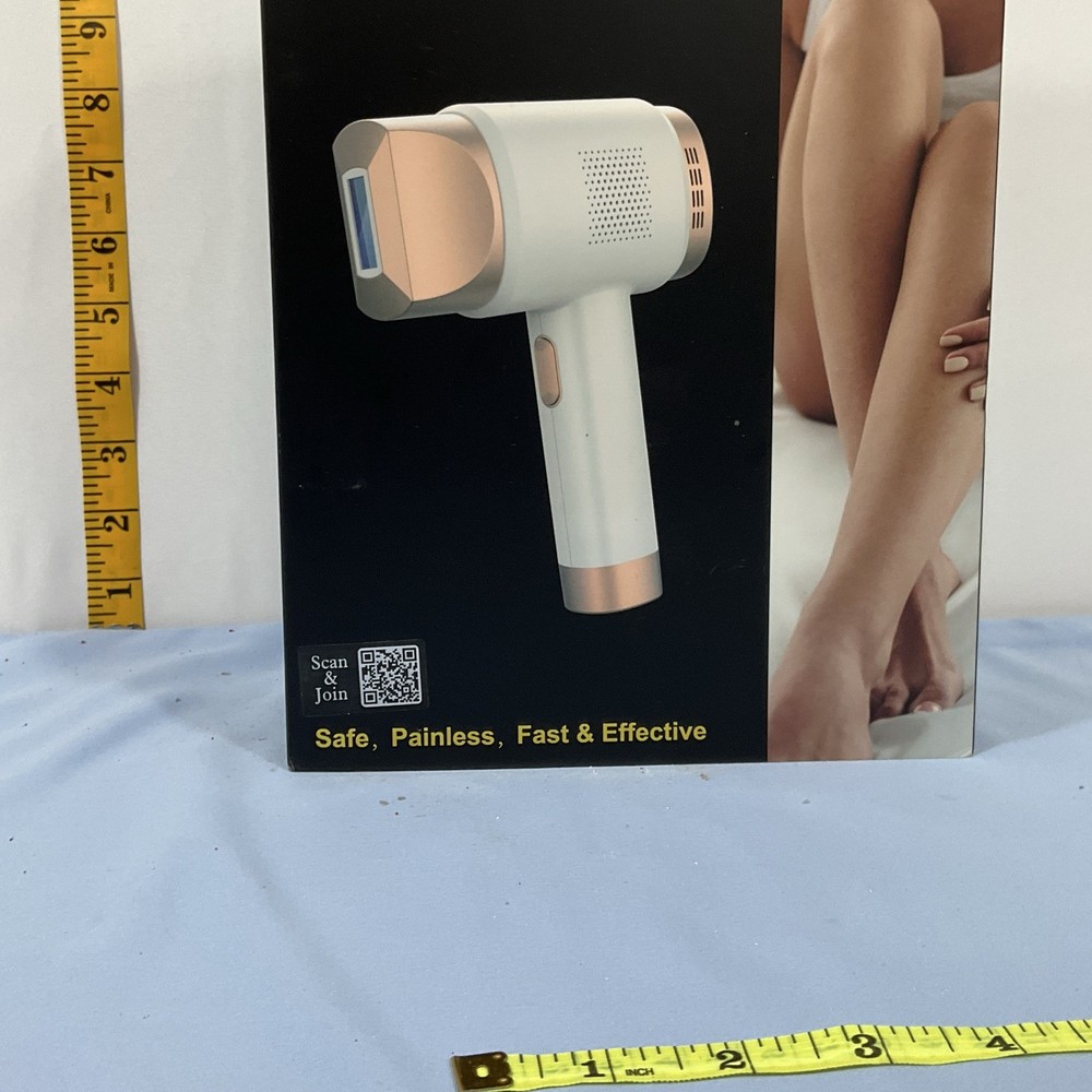 FZ-608 IPL Hair Removal Device 999999 Flashes 9 Settings Corded White/Rose