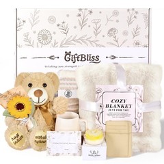 Get Well Soon Gift Basket for Women, Chemo Care Package 40×60, Beige