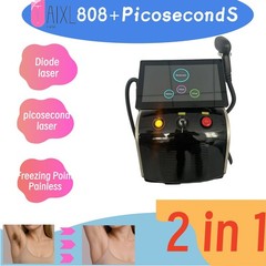 New 2 In1 808nm Diode Laser Nd Yag Laser Pico Laser Tattoo Hair Removal Machine