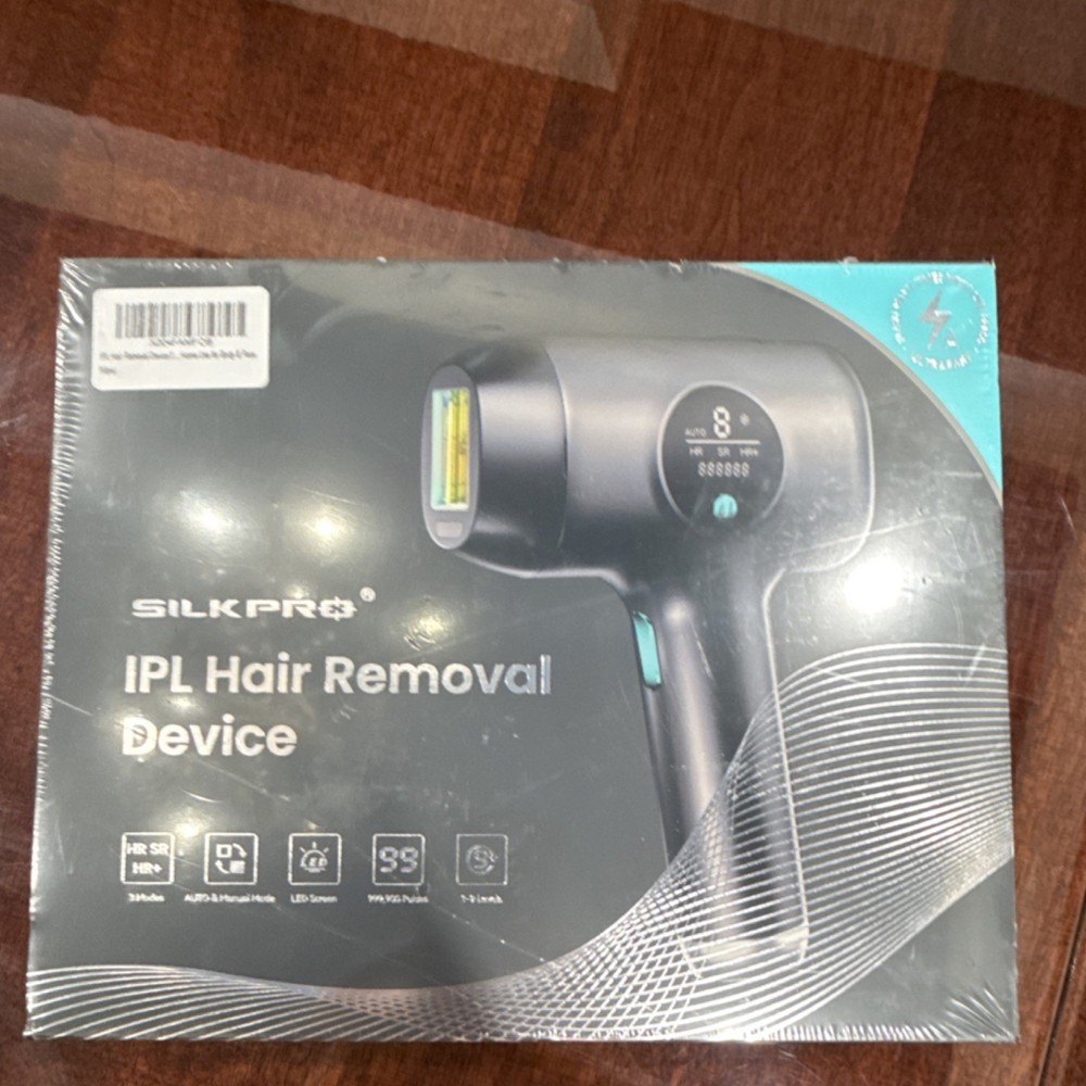 SILKPRO IPL Hair Removal Device Black LED Screen 999999 Flashes Corded Electric